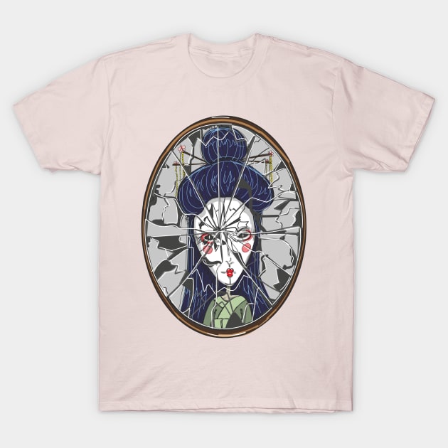 Geisha/The Lady from Little Nightmares fan art T-Shirt by Poison Pixie